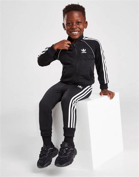 baby adidas pak zwart|adidas kinder trainingspak.